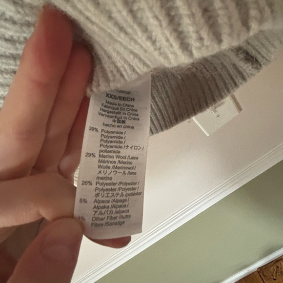 Madewell Wool Blend Stripe Pink Orange Sweater XXS - Picture 3 of 3